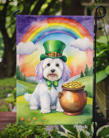Coton de Tulear St Patrick's Day Garden Flag