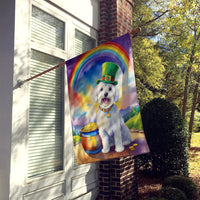 Coton de Tulear St Patrick's Day House Flag