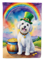 Coton de Tulear St Patrick's Day Garden Flag