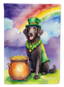 Curly-Coated Retriever St Patrick's Day House Flag
