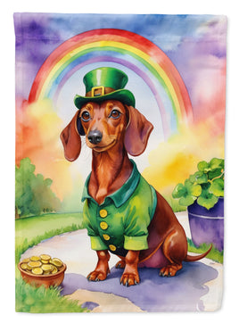 Dachshund St Patrick's Day House Flag