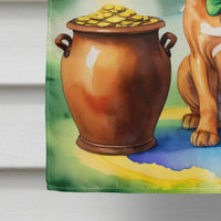 Dogue de Bordeaux St Patrick's Day House Flag