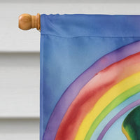 English Bulldog St Patrick's Day House Flag