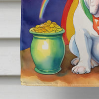 English Bulldog St Patrick's Day House Flag
