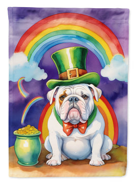 English Bulldog St Patrick's Day House Flag