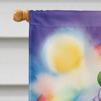 English Setter St Patrick's Day House Flag