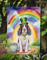 English Springer Spaniel St Patrick's Day Garden Flag