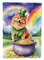 Finnish Spitz St Patrick's Day House Flag