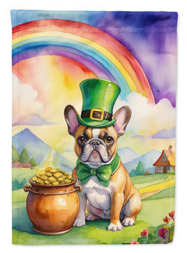 French Bulldog St Patrick's Day House Flag