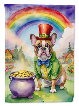 French Bulldog St Patrick's Day House Flag