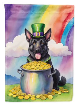 German Shepherd St Patrick's Day House Flag