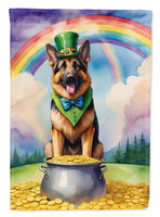 German Shepherd St Patrick's Day House Flag