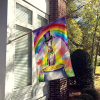 Italian Greyhound St Patrick's Day House Flag