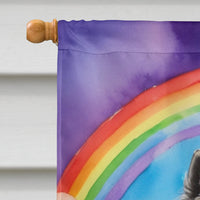 Keeshond St Patrick's Day House Flag