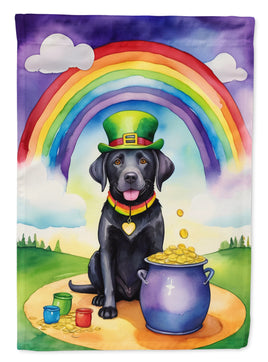 Labrador Retriever St Patrick's Day House Flag