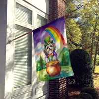 Lhasa Apso St Patrick's Day House Flag