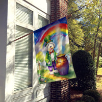 Old English Sheepdog St Patrick's Day House Flag