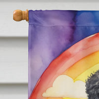 Black Poodle St Patrick's Day House Flag
