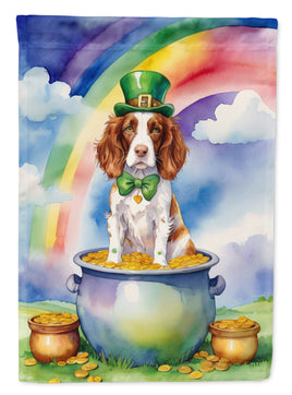 Welsh Springer Spaniel St Patrick's Day Garden Flag