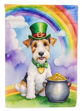 Fox Terrier St Patrick's Day House Flag