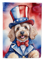 Cockapoo Patriotic American Garden Flag