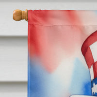 Cocker Spaniel Patriotic American House Flag