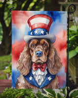 Cocker Spaniel Patriotic American Garden Flag