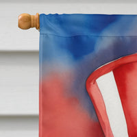 Dogue de Bordeaux Patriotic American House Flag