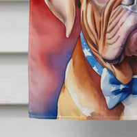 Dogue de Bordeaux Patriotic American House Flag