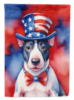 English Bull Terrier Patriotic American House Flag