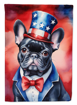 French Bulldog Patriotic American House Flag