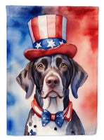 German Shorthaired Pointer Patriotic American House Flag
