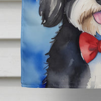Havanese Patriotic American House Flag