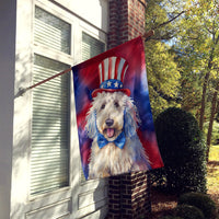 Komondor Patriotic American House Flag