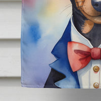 Manchester Terrier Patriotic American House Flag