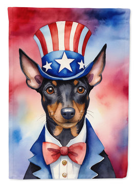 Manchester Terrier Patriotic American House Flag