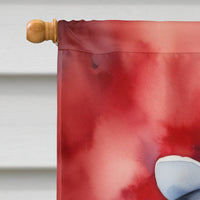 Newfoundland Patriotic American House Flag