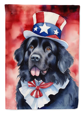 Newfoundland Patriotic American House Flag