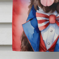 Newfoundland Patriotic American House Flag