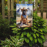 Bullmastiff Cowboy Welcome Garden Flag
