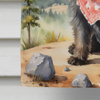 Cairn Terrier Cowboy Welcome House Flag