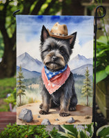 Cairn Terrier Cowboy Welcome Garden Flag