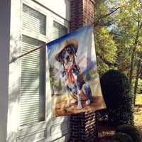 Catahoula Cowboy Welcome House Flag