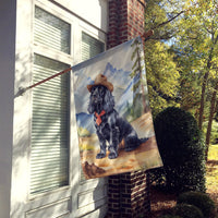 Cocker Spaniel Cowboy Welcome House Flag