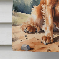 Cocker Spaniel Cowboy Welcome House Flag
