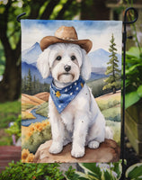 Coton de Tulear Cowboy Welcome Garden Flag