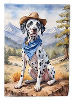 Dalmatian Cowboy Welcome House Flag