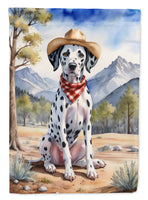Dalmatian Cowboy Welcome House Flag