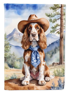 English Cocker Spaniel Cowboy Welcome House Flag
