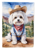 Maltese Cowboy Welcome House Flag